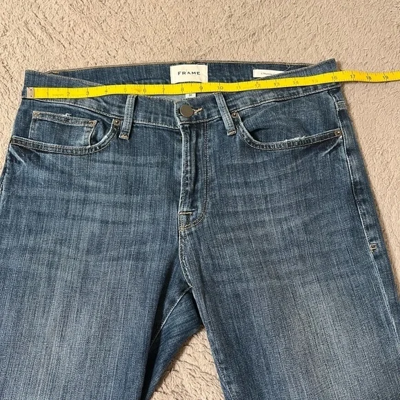 Frame Men’s L’Homme Slim blue jeans.